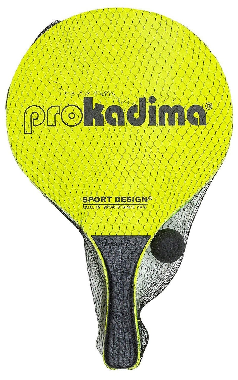 Pro Kadima Paddle Ball Set (Assorted Colors) (Neon Green/Yellow) - Image 2
